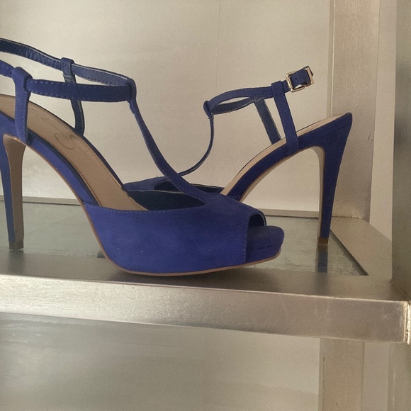 Bright Blue Sexy Hi Heels Jessica Simpson - Picture 1 of 5